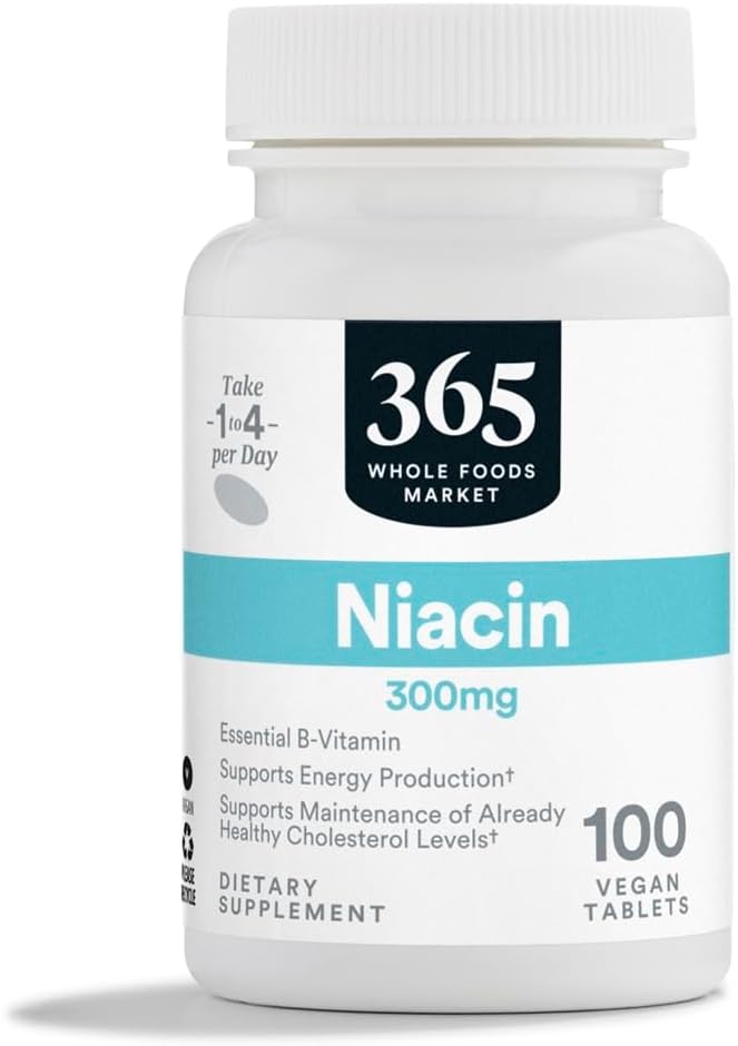 365 par marché des aliments entiers, Niacin 300Mg, 100 comprimés