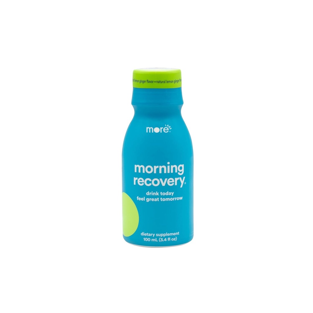 Morning Recovery Electrolyte, Milk Thistle Drink Proprietary Formulation to Hydrate While Drinking for Morning Recovery, Highly Soluble Liquid DHM, Lemon Ginger, Pack of 1