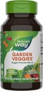 Légumes de jardin, mélange de poudre de légumes, 900 mg par portion de 2 capsules, 60 capsules de végétalien (paquetage mai Vary)