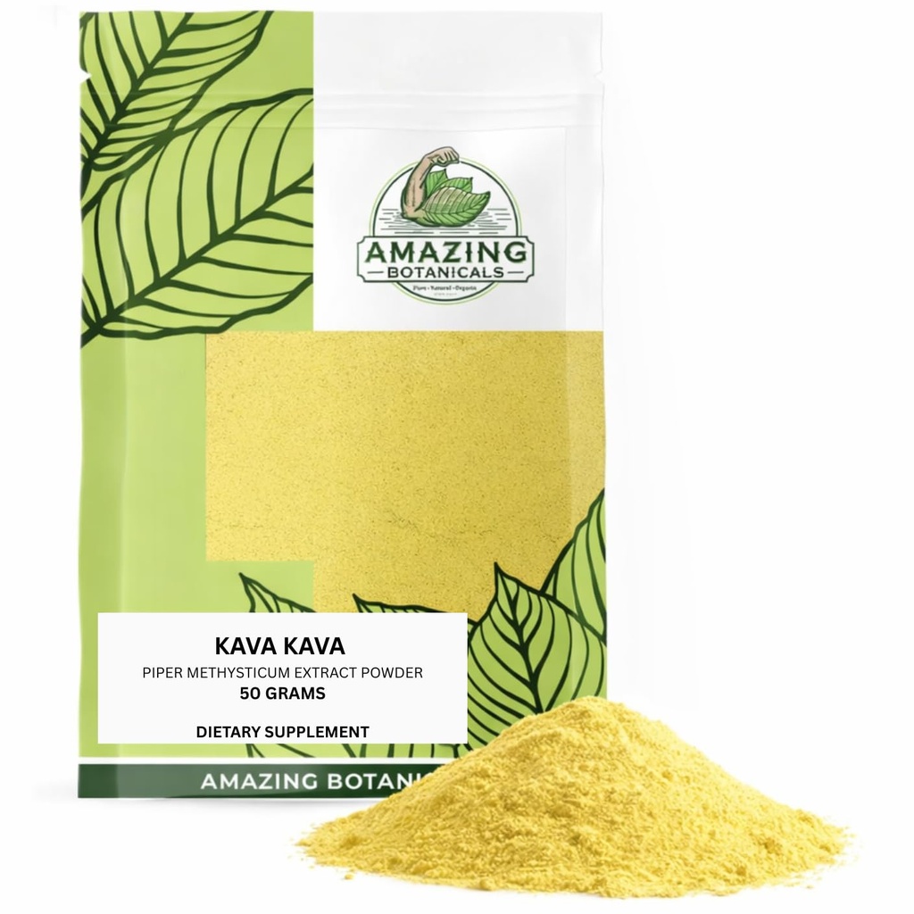 Extrait de kava 70% Premium - Supplément de relaxation et de stress à haute puissance - Booster d'humeur naturelle, calme et sommeil (50 grammes)