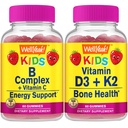 Et bien Ouais B enfants complexes + Vitamine D3+K2 enfants, bundle de gommes - Grande dégustation, supplément de vitamine, sans gluten, sans OGM, gomme à mâcher