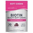NeoCell Biotin Beauty Soft Chews, pour la peau saine, cheveux, ongles, supplément de soutien énergétique, açai Berry Flavor, Soft Chews, 30 comte, 1 sac