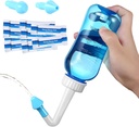 Carllg Neti Pot - Flacon de lavage d'irrigation nasale avec sel de rinçage Sinus pour adulte et enfant (Bouteille de 300 ml avec 30 sachets de sel)