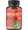 Capsules de Palmetto de Saw Premium - Combinées avec Ashwagandha, Turmeric, Tribulus, Maca, Thé Vert, Ginger, Basilic Saint & Plus - 90 Capsules 3-Mois