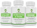 Bundle pour stimuler le cerveau VitaMonk - Alpha GPC, Uridine et caféine à faible dose + L-Theanine Duo