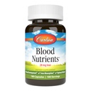 Carlson - Nutriments sanguins, 28 mg de fer, développement sanguin, absorption de fer et bien-être optimal, 180 capsules