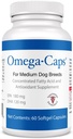 Oméga-capsules pour chiens moyens - Oméga 3, Vitamines, Minéraux, Antioxydants - Système immunitaire de soutien, articulations, coeur et cerveau - 60 Capsules Softgel