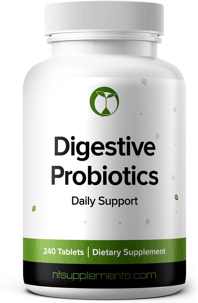 Probiotiques pour le soutien de la santé digestive Bloating & Regulatory Supplement 240 Comprimés 3 Million CFU (240, Probiotiques digestifs)
