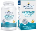 Nordic Naturals Ultimate Omega, Lemon Flavor - 180 gels mous - 1280 mg Omega-3 - Huile de poisson de haute puissance avec EPA et DHA - Promotion de la santé cérébrale et cardiaque - Non-OGM - 90 portions
