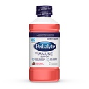 Pedialyte avec solution d'électrolyte de soutien immunitaire, boisson d'hydratation avec zinc, sélénium et magnésium, punch cerise, 1 Litre