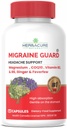 MIGRAINE Guard ® Nouvelle prévention des maux de tête de soulagement de la migraine, cliniquement prouvée COQ10, VIT B2, VIT B6, Feverfew, Magnésium GLYCINATE, Ginger, réponse exceptionnelle pendant les essais réalisés au Canada