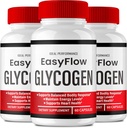Capsules d'appui Glycogen Easy Flow - Support officiel de la formule Glycogen EasyFlow Pills, Easy Flow - Maximum Strength, Glyco Optimizer Pills, Global Health, Easy Flow Capsules Avis (3 Pack)