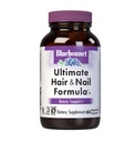 Bluebonnet Nutrition Ultimate Hair and Nail Formula, Vitamines*, Minéraux*, Nutriments spéciaux pour la beauté à l'intérieur*, Sans gluten, sans casher, sans laiterie, végétalien, 60 capsules végétales, 20 portions