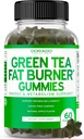 Green Tea Fat Burner Weight Loss Gummies (60 Comte) Fat Burner Femmes - Supplément de perte de poids pour les hommes et les femmes avec des pommes aromatisées - Testé par une tierce partie - USA Made