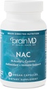 BRAINMD NAC - 60 Vegan Capsules - Antioxidant + Immune Support - Gluten Free - 60 Servings