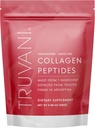 Truvani Hydrolyzed Collagen Peptides , non aromatisé , 14 portions 20g Poudre de protéines de collagène à l'herbe favorise la santé des cheveux, des ongles, de la peau et des articulations