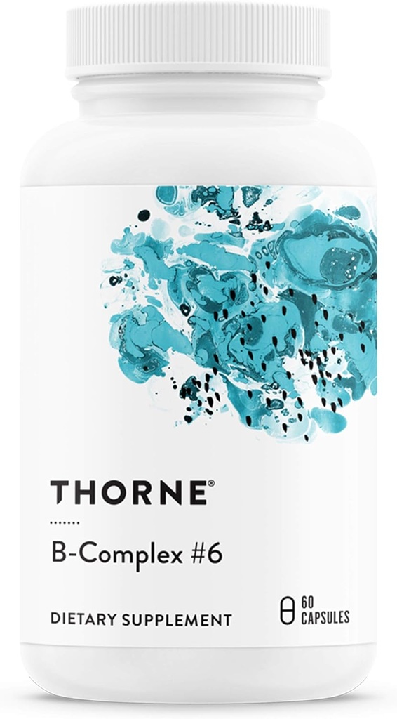 THORNE - Complexe B #6 - Complexe de vitamine B avec des formes actives de vitamine B essentielle et des portions supplémentaires B6-60