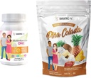 BariatricPal 30-Day Bariatric Vitamine Bundle (Multivamine ONE 1 par jour! avec 45 mg de fer à mâcher - Citrus orange et Citrate de calcium Mâches douces 500mg avec probiotiques - Piña Colada)