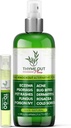 Plus Traitement d'eczéma, traitement de psoriasis traite l'acné, la dermatite, la rosacée, les plaies froides, les rashes d'animaux de compagnie, les piqûres de bug, Poison Ivy, Vaporisateur anti démangeaison pour soulager la peau des enfants, des adultes et des bébés
