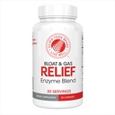 Mélange enzymatique digestif de bloat de fougère et de gaz d'argent - 1 bouteille = 30 portions - FODMAP et supplément de digestion de ballonnement avec Tolérase L, Pectinase et plus (1 bouteille)