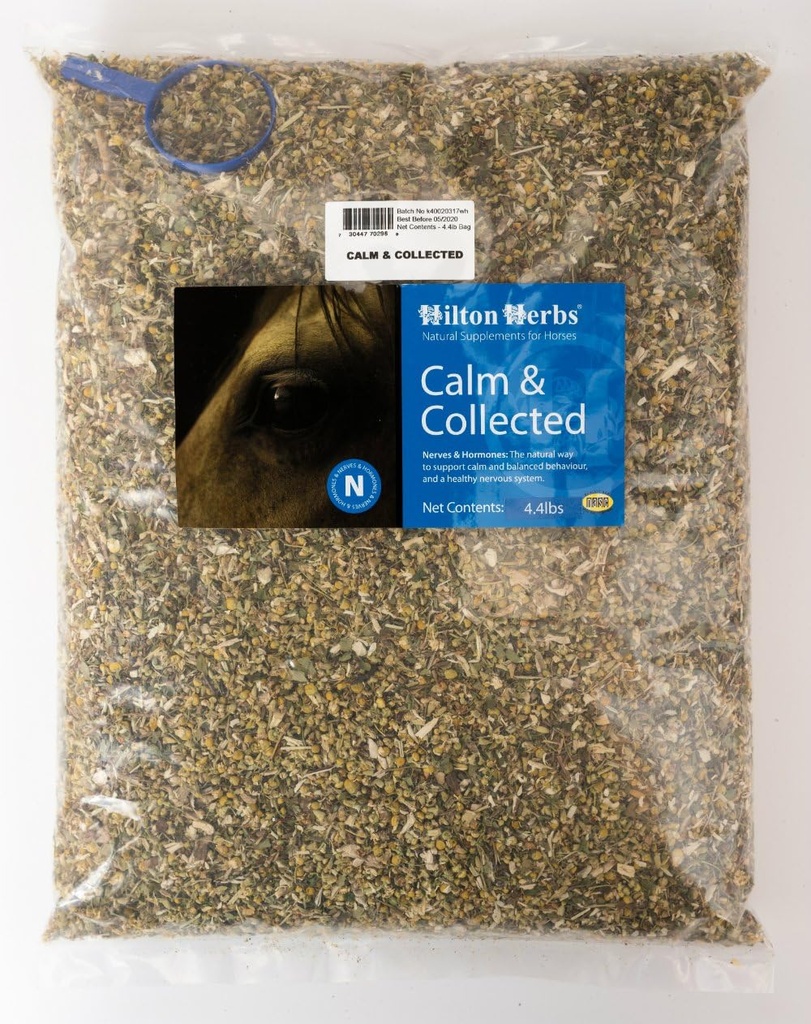 Hilton Herbs 1 pièce Calme et ramassé 4,4 lb sac de complément de cheval