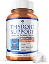 1 supplément de soutien thyroïdien corporel, sans iode, végétalien, avec L-tyrosine et Ashwagandha, 60 capsules