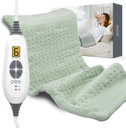 Pure Enrichment PureRelief XL Heating Pad - 12" x 24" Electric Heating Pad for Back Pain & Cramps, 6 Heat Settings, FSA/HSA Eligible, Soft Machine Wash Fabric, Auto-Off & Moist Heat (Zen Green)