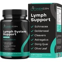 Complément de support du système lymphatique à base de plantes - Complexe de soutien lymphatique avec Echinacea Goldenseal Astragalus & Hydroxytyrosol pour le drainage lymphatique et le soutien immunitaire - Vegan Non-OGM sans gluten (1 mois)