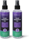 Vaporisateur d'huile de magnésium de lavande, huile de magnésium pour les pieds – Gros 10 oz, 100% naturel et pur, Absorption rapide pour le bien-être complet, les muscles, les cheveux et la santé de la peau – USP Grade - 2 Pack