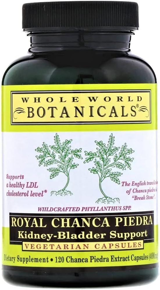 Botaniques du monde entier Royal Chanca PiedraTM Rein-Bladder Support 120 capsules de Veg, pour la santé du rein et du badder