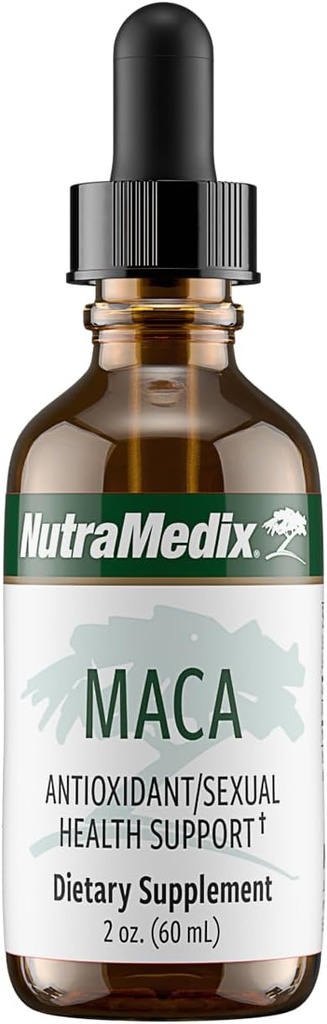 NutraMedix Maca Liquid Tincture - Mood Supplement Drops with Peruvian Maca Root Extract for Women's Health - Herbal Support for Hormonal Health & Mood - Vegan Supplements (2oz / 60ml)