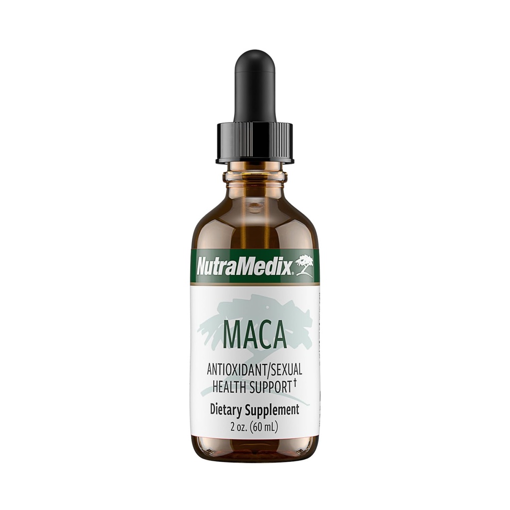 NutraMedix Maca Teinture liquide - Des gouttes de supplément d'humeur avec extrait de racine de maca péruvienne pour la santé des femmes - Support à base de plantes pour la santé hormonale et l'humeur - Suppléments végétaliens (2oz / 60ml)