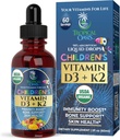 USDA Vitamine biologique D3 K2 gouttes liquides (en anglais seulement) Vitamine D3 K2 Supplément pour les enfants et les tout-petits (en anglais seulement)