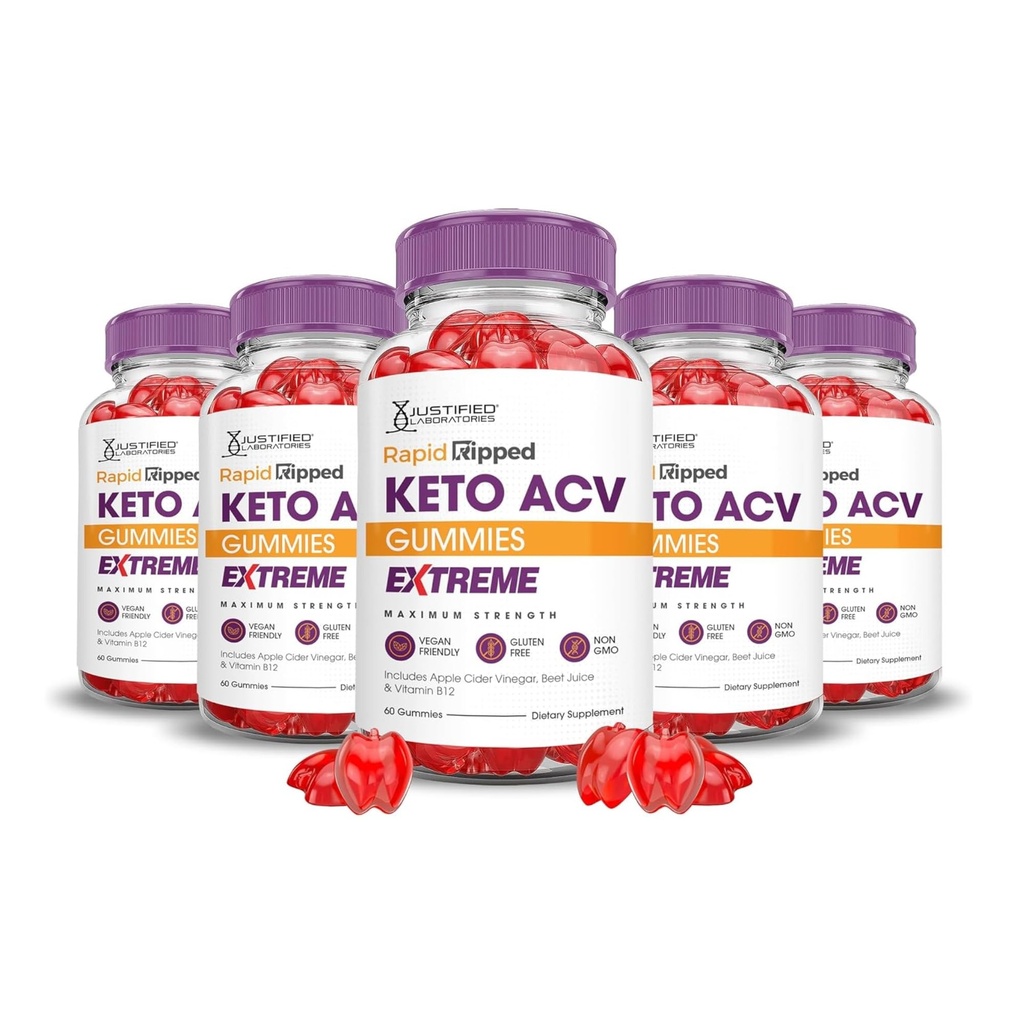 Laboratoires Justifiés (5 packs de géloses rapides à base de cidre de pomme en poudre de cidre de pomme en poudre de cidre de pomme B12 Vegan Non OGM 300 Gummys