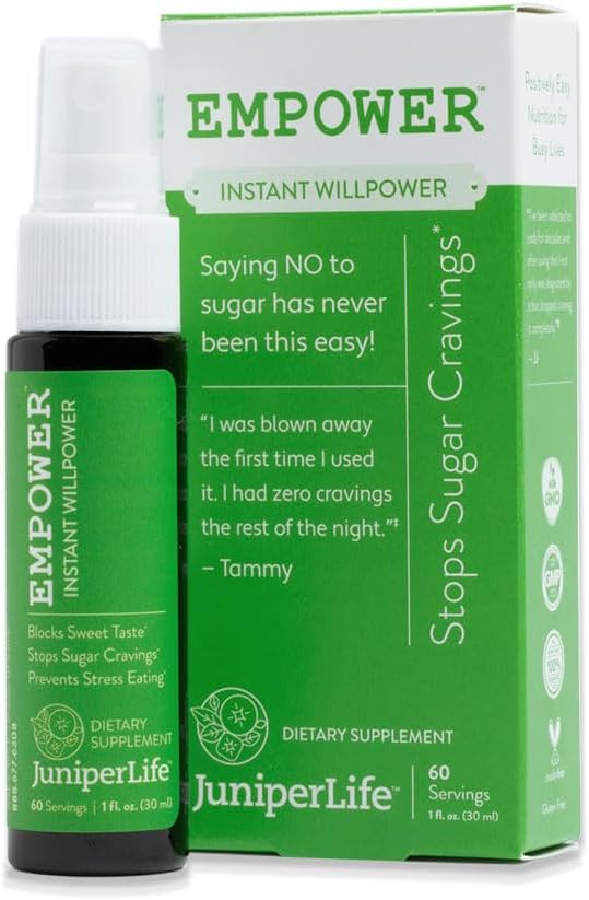 (2 Pack) Empower - Instant Willpower™ for Sugar Cravings Appetite, Suppressant of Sugar Taste | Sugar Blocker w/Gymnema Sylvestre, 5HTP, Biotin, Chromium Picolinate | Supports Keto (2)