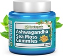 HERBOGANIC Ashwagandha Sea Moss Gummies - 60 comte