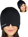 Capuchon de soulagement de la migraine à action rapide - Conçu pour la migraine, soulagement des maux de tête de tension de Sinus, masque de gel de double couche, masque de migraine thérapeutique - compression froide et chaude, taille unique