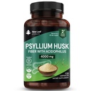 Capsules de musc de Psyllium enrichies de probiotiques Supplément fibreux Forte absorption contribue à la santé gustative et digestive de Plantago Ovata Seeds, Ispaghula Husk, sans gluten Fabriqué au Royaume-Uni