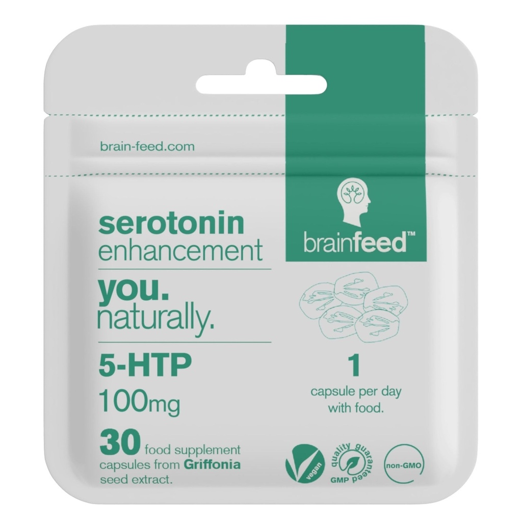 Suppléments à la sérotonine (30) $ 1 jour Soutien à l'humeur de la sérotonine $ 5HTP 100mg Par comprimé de l'extrait de graines de Griffonia $ 1 mois