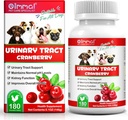 Canneberge pour chiens, 180P Comprimés urinaires de canneberge pour chiens - Supports Infection à la vésicule, Tract urinaire, Pierre vésiculeuse et chien UTI, Supplément pour animaux de compagnie pour chiens, Arôme de poulet - 180P Comprimés à croquer