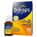 Drops Adultes 2000IU 180 Drops - Supplément Vitamine D3 liquide, soutien des os forts et du système immunitaire