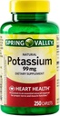 Caplets de potassium pour fonction cardiaque, nerveuse et musculaire