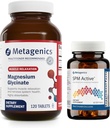 Métagénique Relief Duo - Magnésium Glycinate & SPM Active - 120 comprimés de Magnésium Glycinate pour le support du système nerveux - 60 Softgels de SPM Active pour le confort articulaire et le soulagement du malaise mineur