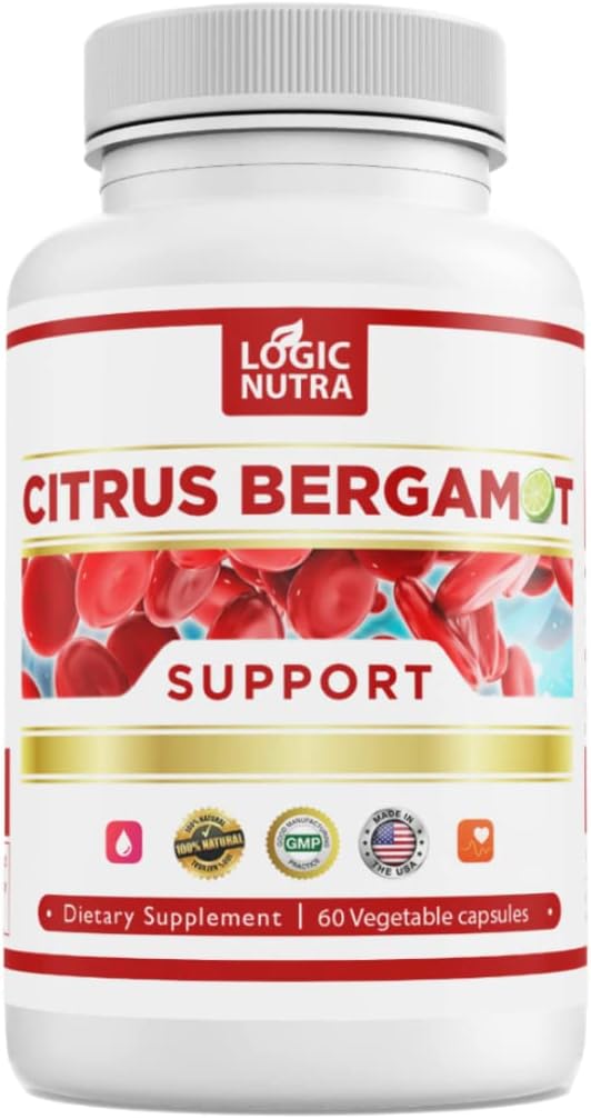Citrus Bergamote Complex 1000mg Portion (2 capsules) — Contient Citrus Bergamonte Extrait 10:1 – Citrus Bergamia mélange breveté - végétalien et non-OGM — 60 capsules