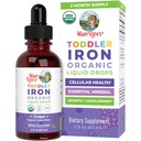 MaryRuth Organics Supplément en fer pour les tout-petits Supplément en fer liquide pour les enfants Âges 1 à 3 Supplément en fer pour le déficit en fer