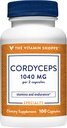 La vitamine Shoppe Cordyceps Supplément de champignons 1,040MG, soutient l'endurance et l'endurance (100 Capsules)