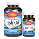 Carlson - L'huile de poisson la plus fine, 700 mg Oméga-3s, norvégien, source durable, citron, 150 comte