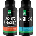 Daiwa Joint and Krill Oil Supplement Pack - Capsules d'huile de krill Omega 3 avec mélange à base de plantes, formule 2-en-1