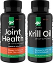 Daiwa Joint and Krill Oil Supplement Pack - Capsules d'huile de krill Omega 3 avec mélange à base de plantes, formule 2-en-1