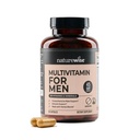 Multivitamine NatureWise pour hommes - Soutien quotidien masculin - Minéraux et herbes pour l'énergie, la performance, l'immunité - avec vitamine A, C, D, B-Complex - Sans soja et sans gluten, non-OGM - 90 capsules[45 jours]